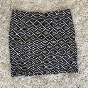 Forever 21 Patterned Pencil Mini Skirt